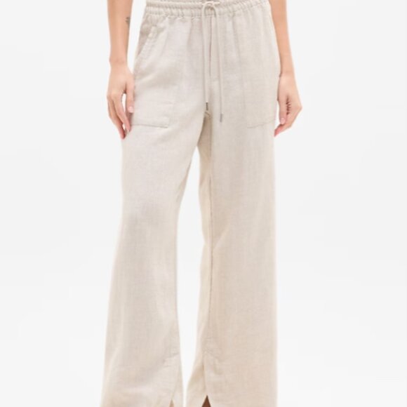 Retreat Linen High Rise Wide Leg Pant - Picture 2 of 5